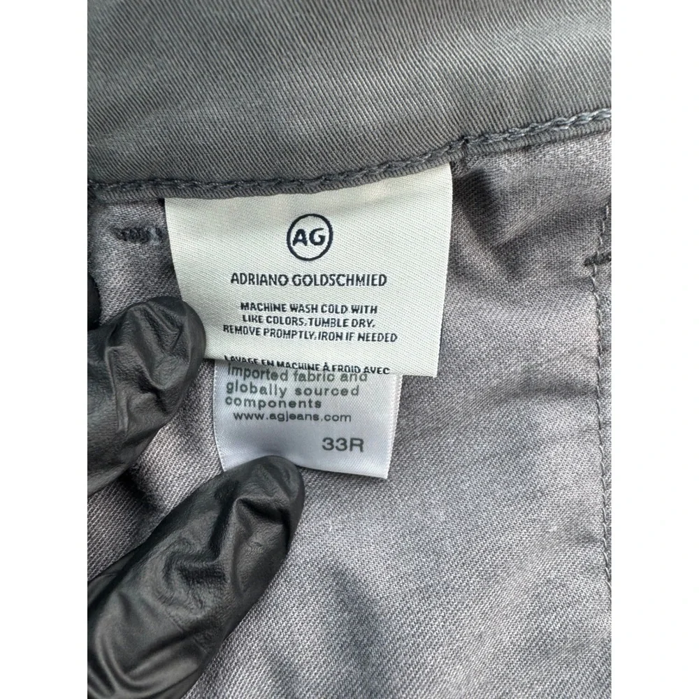 AG Adriano Goldschmied The Marshall Slim‎ Straight Pants Mens 33X35 Gray